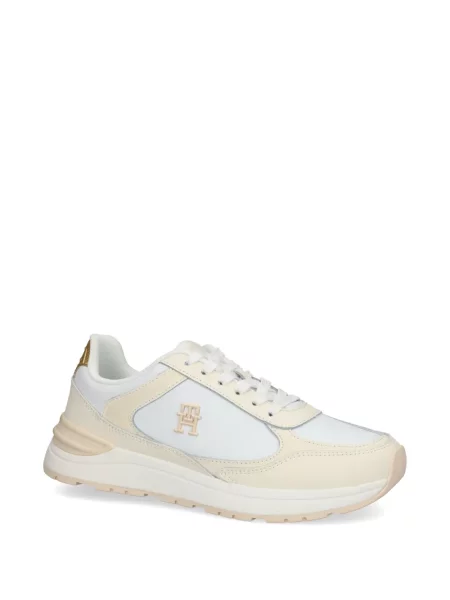 Sneakerși Tommy Hilfiger cu broderie alb