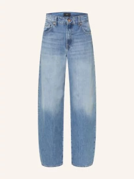 7 For All Mankind Barrel Džíny Bonnie Curvilinear skyfrost