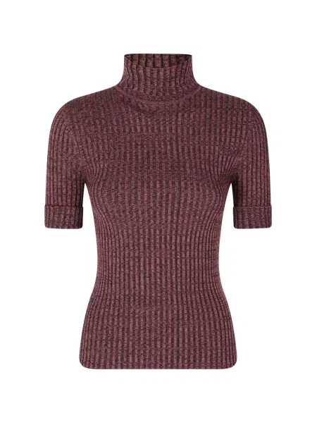 Scurt top Rabanne tricotate violet