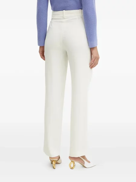 Pantaloni Luisa Spagnoli plisate alb