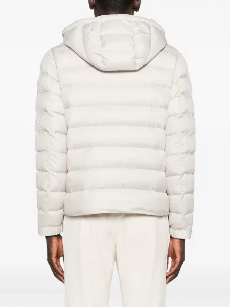 Geacă Moncler cu glugă gri