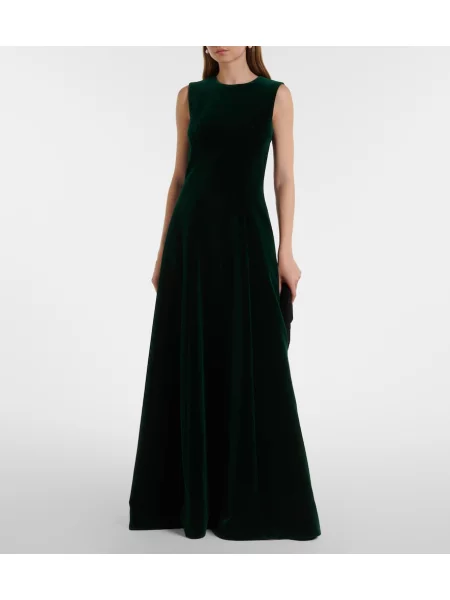 Rochie Emilia Wickstead din velur verde