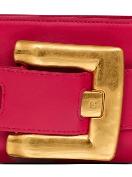 Geanta de piele Balmain din piele roz