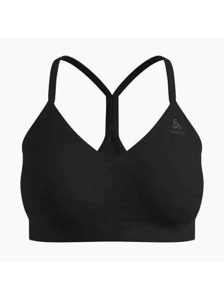 Biustonosz termoaktywny ODLO Merino Soft black czarny