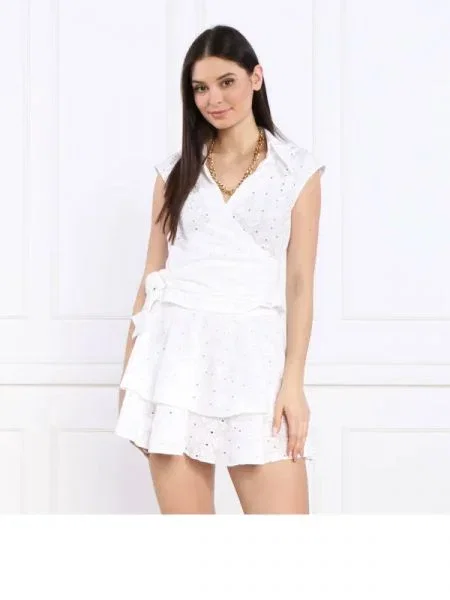 Silvian Heach Bluză | Cropped Fit alb