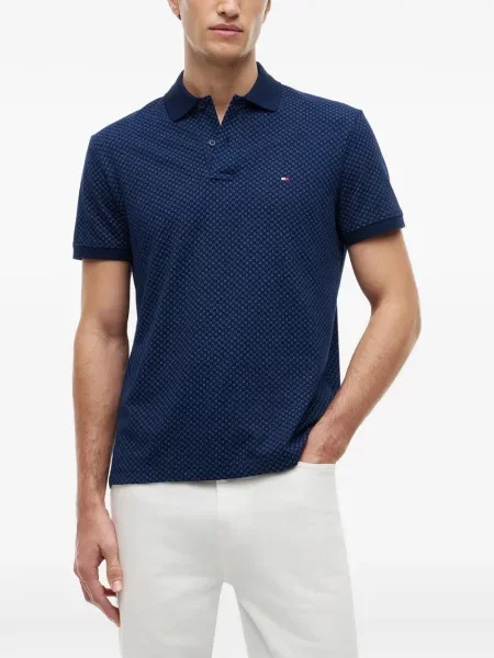 Μικρός polo Tommy Hilfiger με σχέδιο μπλε