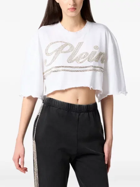 Cropp tricou Philipp Plein alb