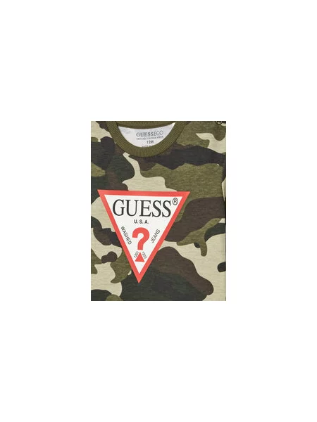 Guess Marškinėliai Regular Fit žalia