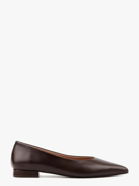 Шкіряні Балетки LeBERDES коричневий