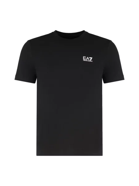 T-shirt z nadrukiem z logo Emporio Armani czarna