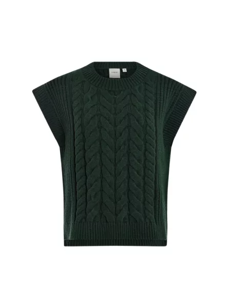 Vestă Varley tricotate verde