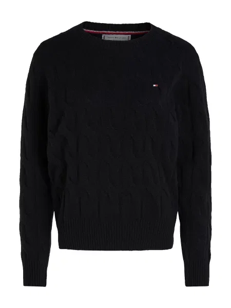 TOMMY HILFIGER Pulover negru