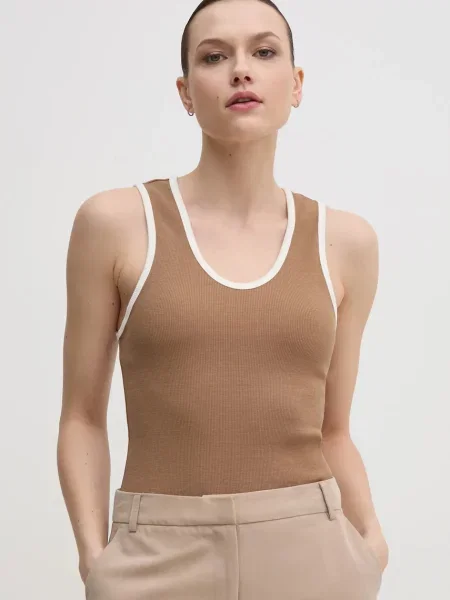 Top Tommy Hilfiger hnědý