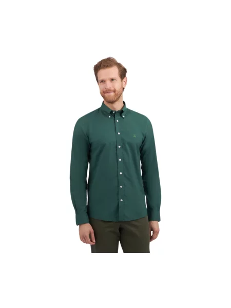 Koszula Brooks Brothers ze stretchu zielona
