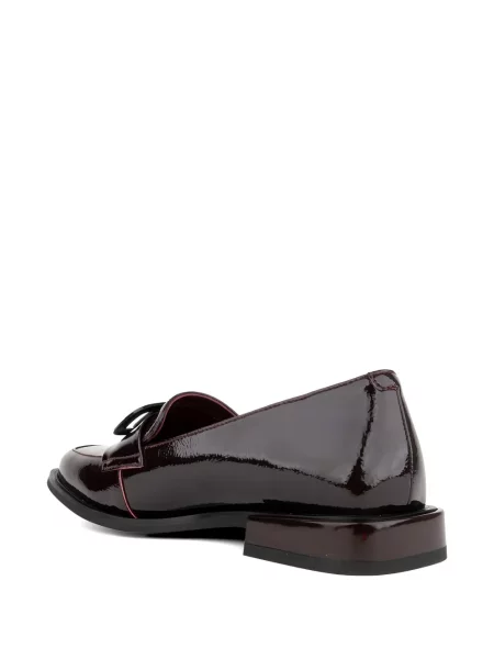 Pantofi loafer Linda Baumann cu cataramă roșu