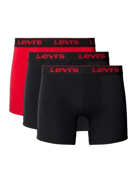 LEVI'S ® Boxeralsók piros / melír fekete