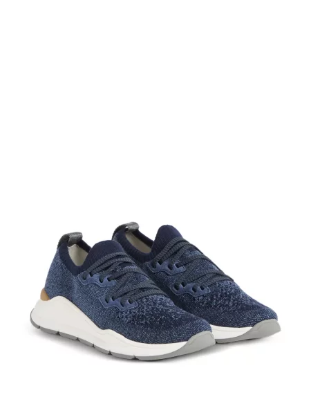 Sneakersy dziecięce Brunello Cucinelli niebieskie