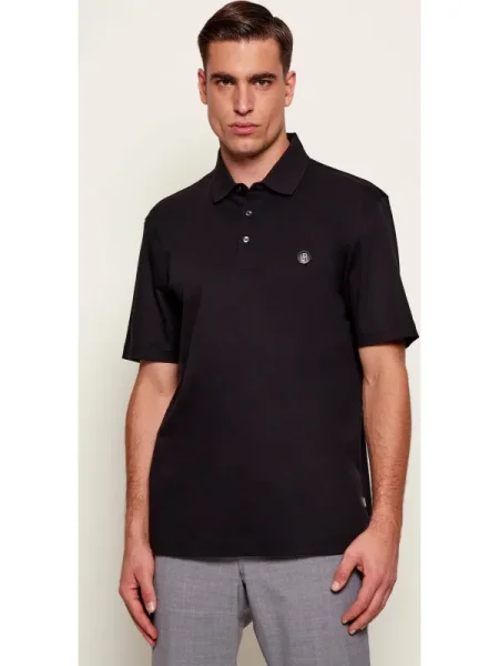 BOSS Tricou polo Parris negru
