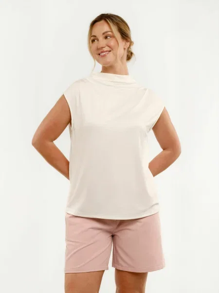 Liberte Essentiel Top WANDA murdar alb