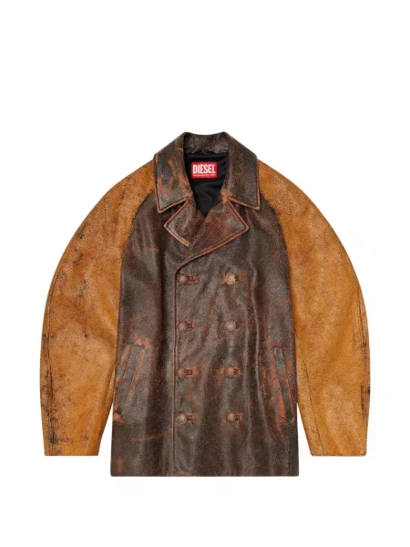 Кожено яке Diesel кафяво