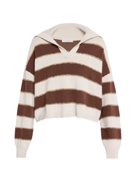 Pulover Brunello Cucinelli cu paiete