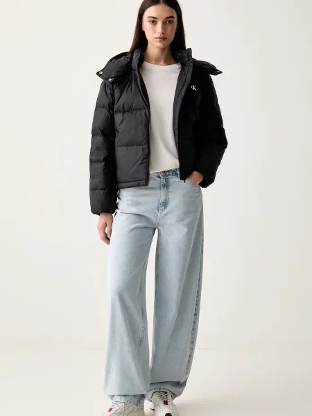 Calvin Klein Jeans péřová bunda černá
