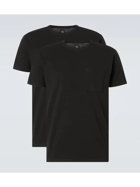 Риза Rrl от джърси черно