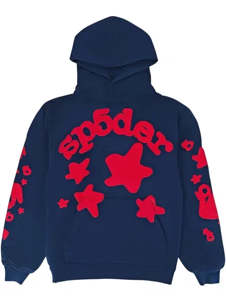 Hoodie Sp5der μπλε