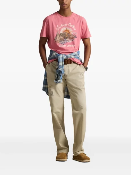 Șapcă Polo Ralph Lauren cu broderie din țesătură twill în carouri albastru