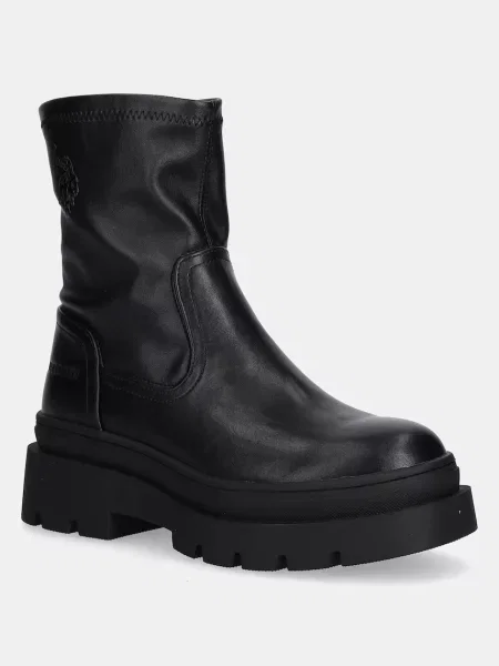 Боти U.S. Polo Assn. с платформа с лека изолация черно