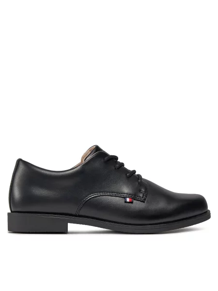 Tommy Hilfiger Cipele Low Cut Lace Up Shoe crna