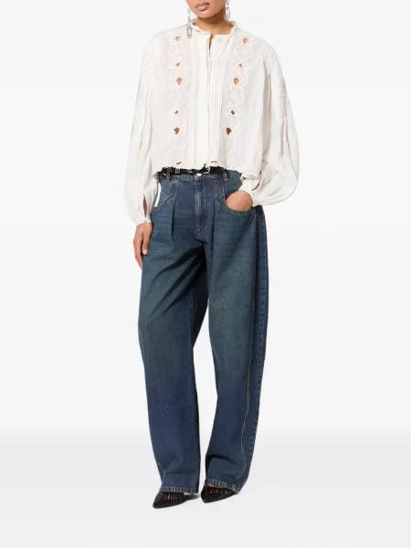 Pantaloni Isabel Marant albastru