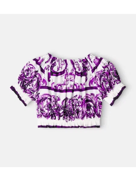 Palaidinė be rankovių Dolce&gabbana violetinė