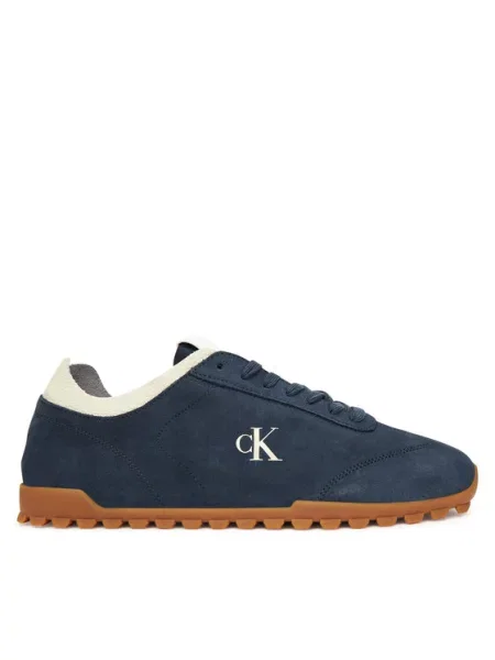 Calvin Klein Jeans Sneakersy Low Profile Runner Su Granatowy