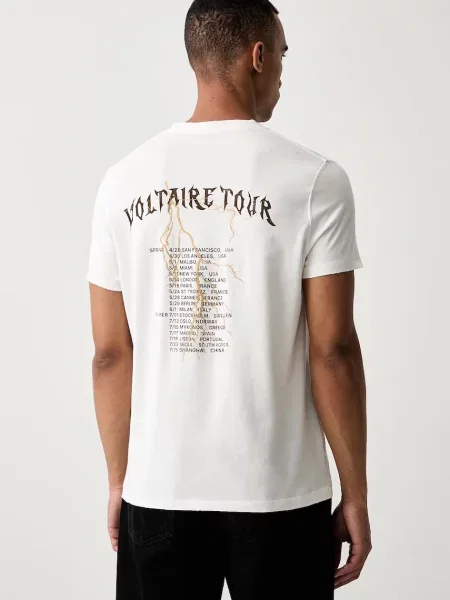 Zadig&Voltaire férfi póló JIMMY bézs