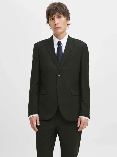 JACK & JONES Biznis sako JPRSOLARIS tmavozelená