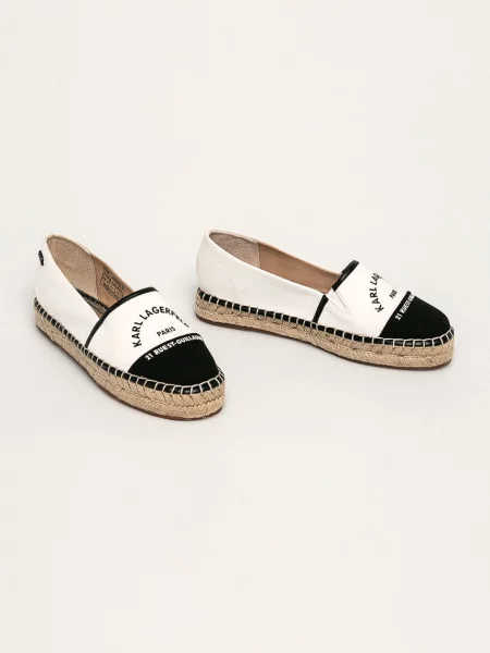 Karl Lagerfeld espadrile bela