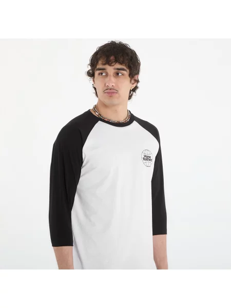 Тениска Horsefeathers Global Raglan T-Shirt White/ Black L бяло