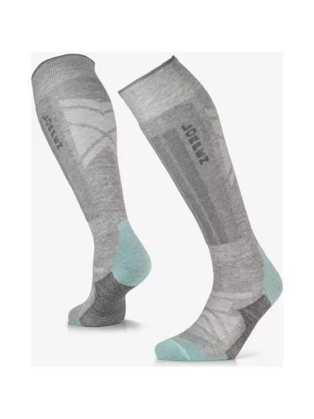 Skarpetki kobiece Lorpen MSSLW Merino Ski Superlight jasnoszary niebieski M szare