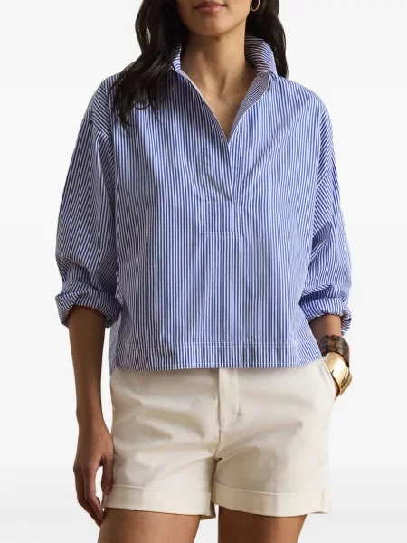 Prugasta košulja Lauren Ralph Lauren plava