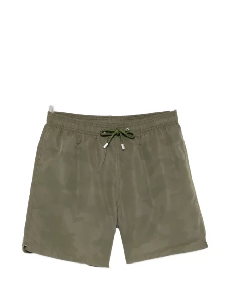 Kupaće gaće Mc2 Saint Barth s camo uzorkom s vezicama zelena