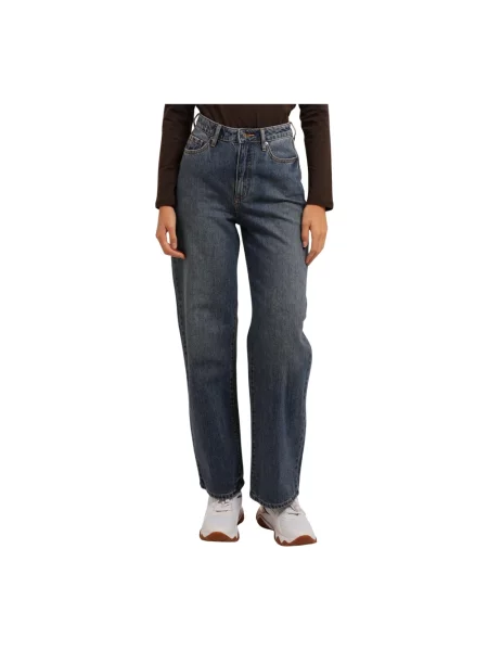 Szerokie jeansy Armani Exchange niebieskie