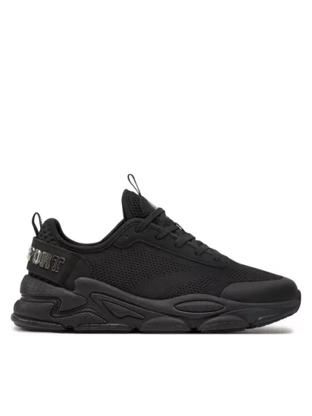 Sneakersy Philipp Plein zamszowe do biegania czarne