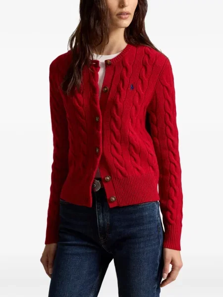 Копринена карирана шапка с козирки Polo Ralph Lauren с автограф синьо
