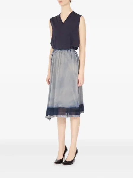 Fustă Maison Margiela cu imagine albastru