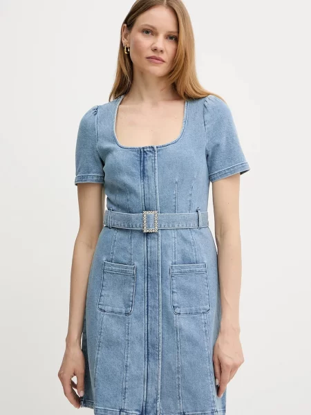 Morgan rochie jeans RUBIL mini mulata RUBIL albastru