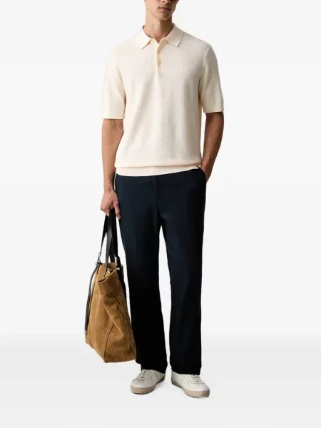 Плетена къс поло тениска Scotch & Soda