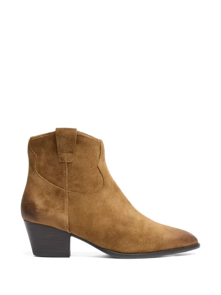 Botine Ash din piele de căprioară maro