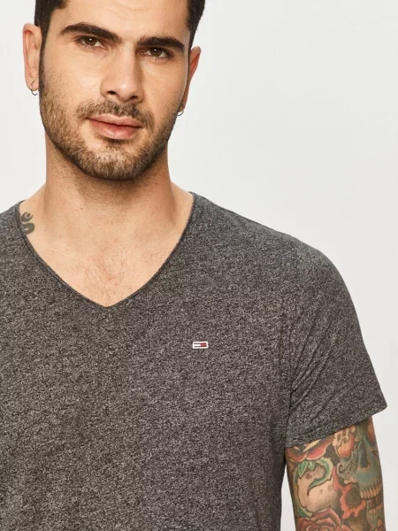 Tommy Jeans Тениска сиво