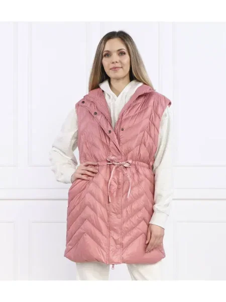 TWINSET De puf vestă roz